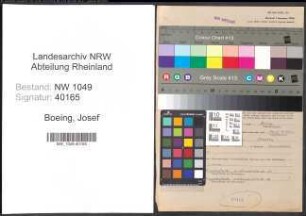 Entnazifizierung Josef Boeing , geb. 08.05.1898 (Lehrer)