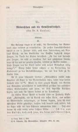 534-550 Melanchthon und die Gewissensfreiheit : II.