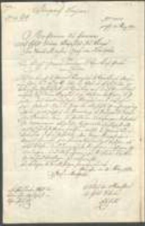 Brief von Maximilian Joseph von Montgelas an Maximilian von Lodron