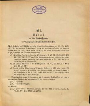 Akten der Ordentlichen Evangelisch-Lutherischen Landessynode im Königreich Sachsen : vom Jahre ... 1886. 4. Ordentliche Landessynode, Abth. 1 - 2