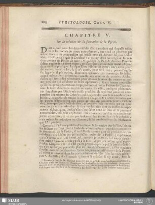 Chapitre V. Sur la création & la formation de la Pyrite