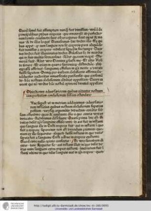 Obiectiones adversariorum quibus nituntur nostram iam probatam conclusionem falsam ostendere.