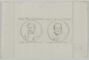 Doppelbildnis des Iacobus Baroccius da Vignola und des Marcus Vitruvius Roman