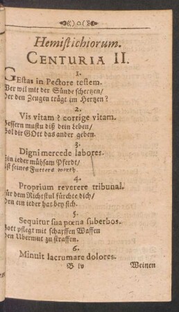 Hemistichiorum. Centuria II.