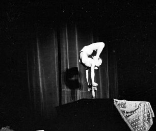Wintergarten: Doris Bay; Akrobatik im Handstand