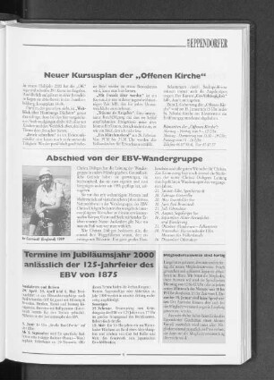 Neuer Kursusplan der "Offenen Kirche"