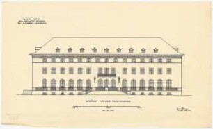 Hotel in einem Seebad: Ansicht von der Promenade 1:100