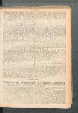 Jubelfeier des Lehrervereins der Diözese Osnabrück