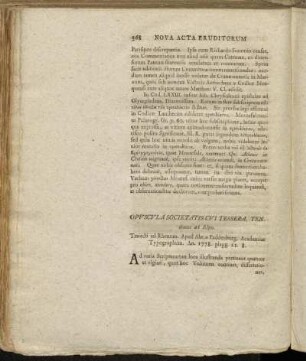 Opuscula Societatis cui Tessera, Tendimus ad Idem.