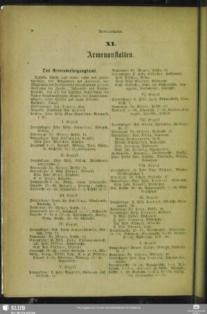 XI. Armenanstalten