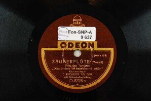 Zauberflöte : Arie des Tamino: "Dies Bildnis ist bezaubern schön" / (Mozart)