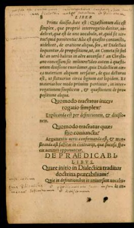 De Praedicabilibus.