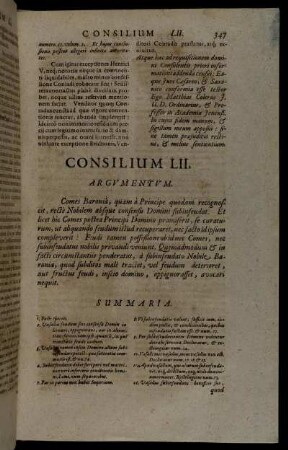 Consilium LII.