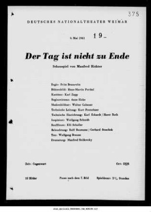 Der Tag ist nicht zu Ende