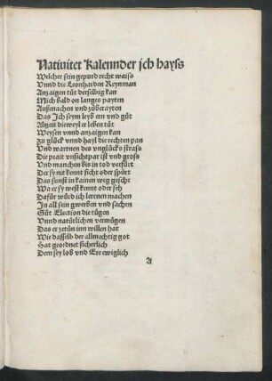 Nativitet Kalennder ich hayss