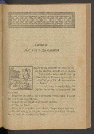 Capítulo IV - ¿Hacia en buen camino?