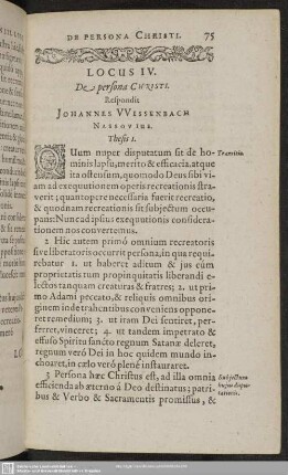 Locus IV. De persona Christi