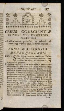 127-150, Anno MDCCXXXVIII