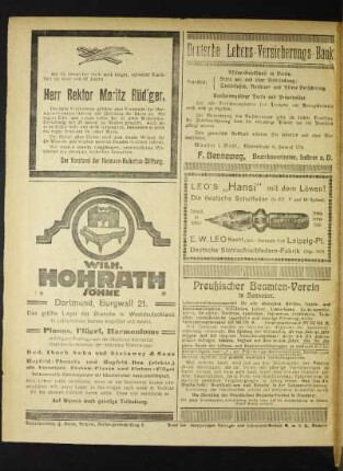 Herr Rektor Mortiz Rüdiger : [Nekrolog]