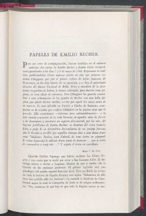 Papeles de Emilio Becher