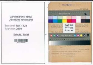 Entnazifizierung Josef Schulz , geb. 20.10.1902 (Polizist)