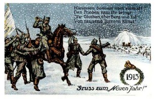 Weihnachts- und Neujahrs-Glückwunschkarten: Nr. 1506: Kanonen donnert noch einmal! ...