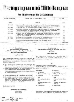 3. Anweisung über die Durchführung der Abschluß- und Reifeprüfungen : vom 19. August 1981
