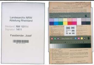 Entnazifizierung Josef Fassbender , geb. 03.03.1922 (Schlosser)