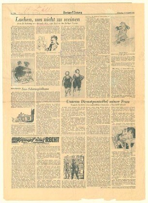 Zeitungsausschnitte - Zilles 25. Todestag