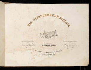 Das Heidelberger Schloss, Titelblatt