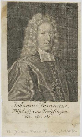Bildnis des Johannes Franciscus, Bischoff von Freysingen
