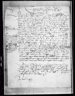Graf Eberhard d. Ä. schreibt an Dr. Johann Reuchlin, sein Nachfolger im Regiment werde nicht Heinrich, sondern dessen Bruder Eberhard sein.