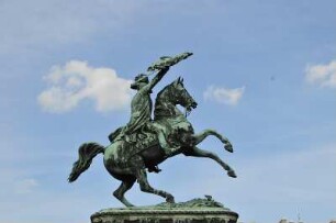 Wien - Heldenplatz : Blick auf das Reiterdenkmal für Erzherzog Karl am Wiener Heldenplatz, 2008