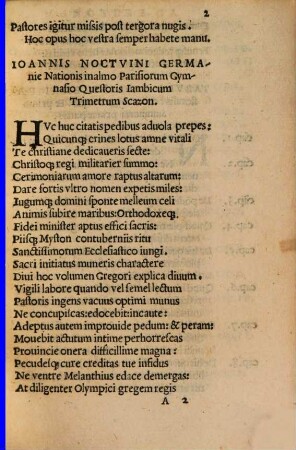 Pastoralis Divi Gregorii Papae ad Sanctissimum Ioannem Episc. Civitatis Ravennae