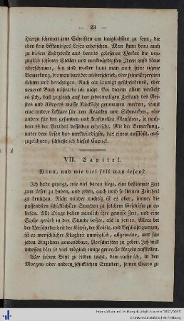 Kapitel 7: Wann, und wie viel soll man lesen?