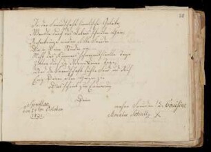 Eintrag (Sprottau, 14.10.1831) von Amalie Schultz