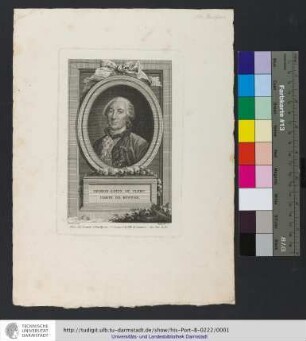 George-Louis Le Clerc Comte De Buffon / Drouais pinx ; Dupin fil. sc