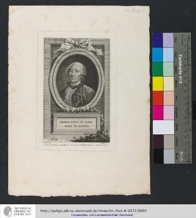 George-Louis Le Clerc Comte De Buffon / Drouais pinx ; Dupin fil. sc