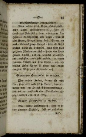 Wohlriechender Ambrapuder.