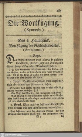 Die Wortfügung (Syntaxis)