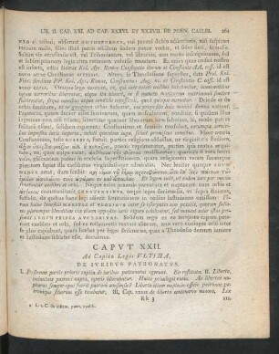 Caput XXII. Ad Capita Legis Ultima, De Iuribus Patronatus