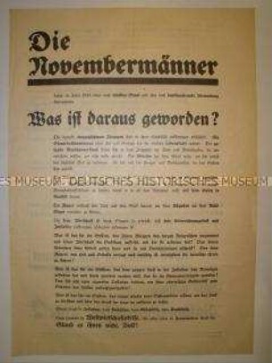 Sonderdruck der NSDAP zur Reichstagswahl am 31. Juli 1932 mit heftiger Polemik gegen die Weimarer Republik