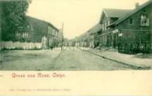 Ansicht der Stadt Russ in Ostpreußen
