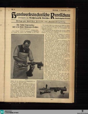 Handwerkstechnische Rundschau, Handwerkstechnische Rundschau