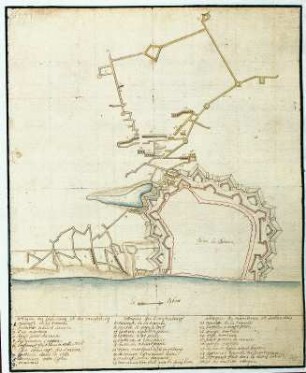 WHK 7 Reichs- und Französischer Krieg von 1688-1697 bis zum Frieden von Ryswick: Plan der Belagerung von Bonn, 1688