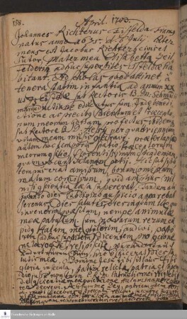 Lebenslauf von Johannes Richter.