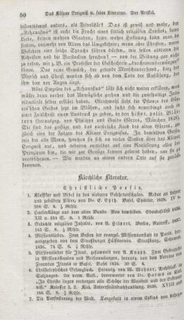 50-61 Kirchliche Literatur