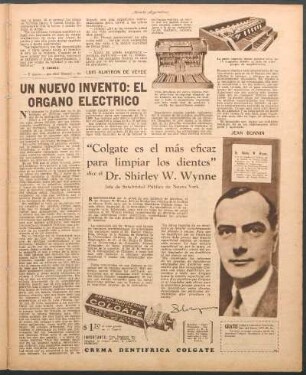 Un nuevo invento: el organo eléctrico