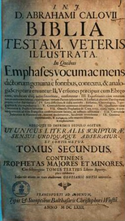 Biblia testamenti veteris illustrata, 2