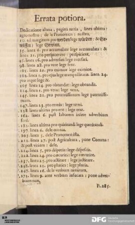 Errata potiora.